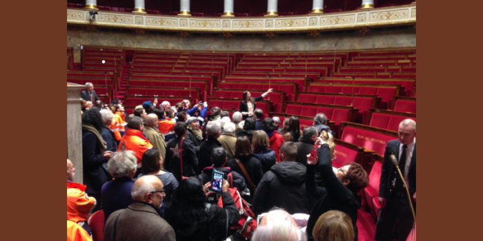 Les bénévoles des associations de Bagneux, Malakoff et Montrouge à l’Assemblé nationale