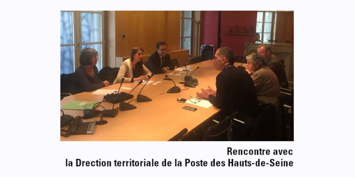 Rencontre avec la direction territoriale de la Poste des Hauts-de-Seine