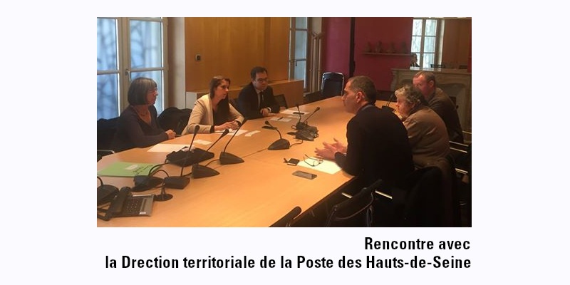 You are currently viewing Rencontre avec la direction territoriale de la Poste des Hauts-de-Seine