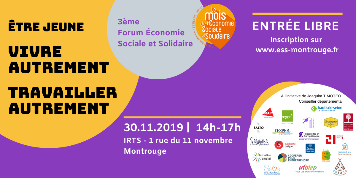You are currently viewing Rendez-vous au 3ème Forum Économie Sociale et Solidaire
