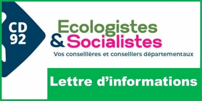 Lettre Information Groupe Écologistes & Socialistes