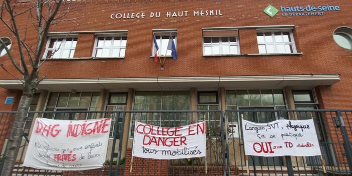 Mobilisé contre la baisse des DHG – Collège du Haut-Mesnil