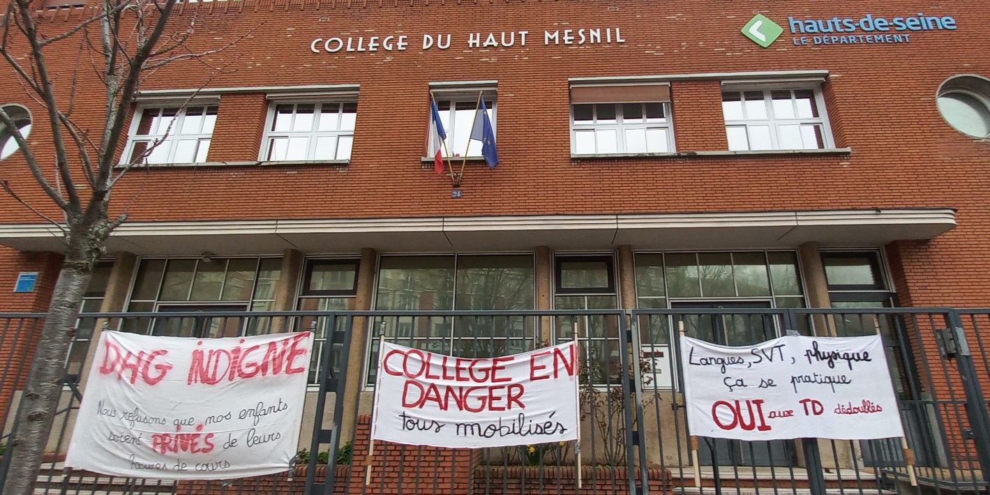 You are currently viewing Mobilisé contre la baisse des DHG – Collège du Haut-Mesnil