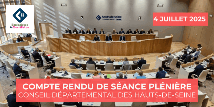 Séance plénière du 4 juillet – Compte Rendu