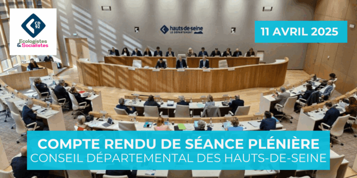 Séance plénière du 11 avril – Compte Rendu