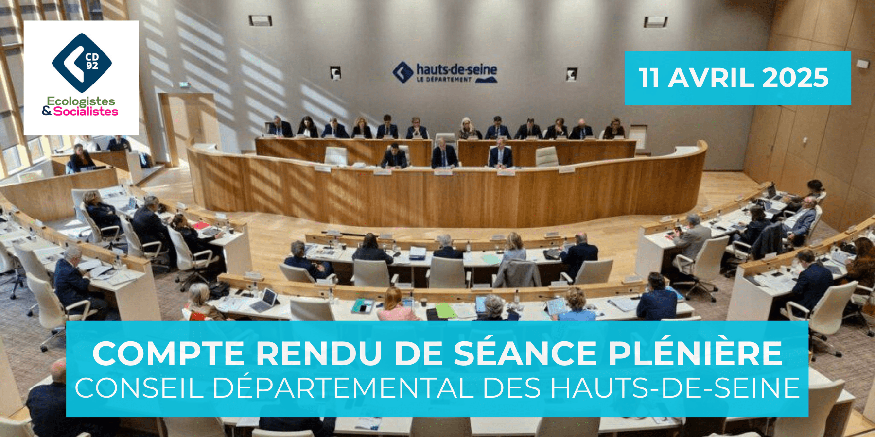 You are currently viewing Séance plénière du 11 avril – Compte Rendu