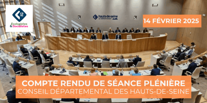 Séance plénière du 14 février – Compte Rendu