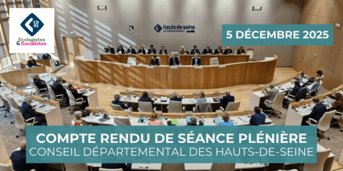 Séance plénière du 5 décembre 2025 – Compte rendu