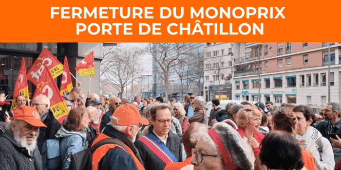 Fermeture du Monoprix de la Porte de Châtillon