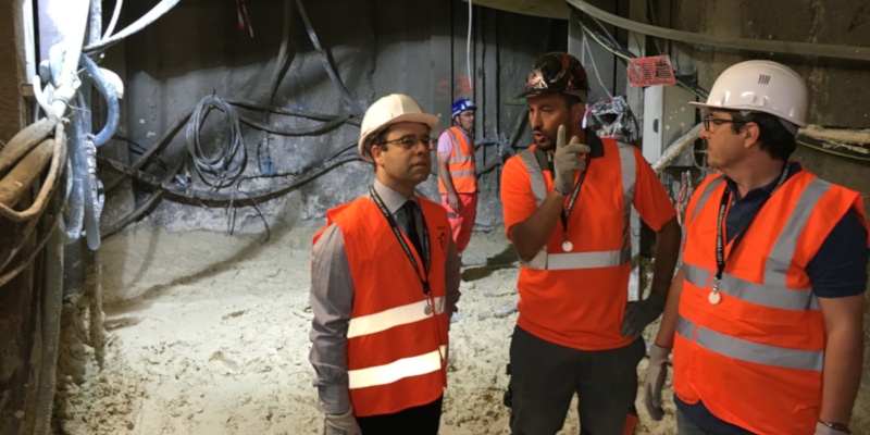 You are currently viewing Visite du chantier Metro Ligne 4