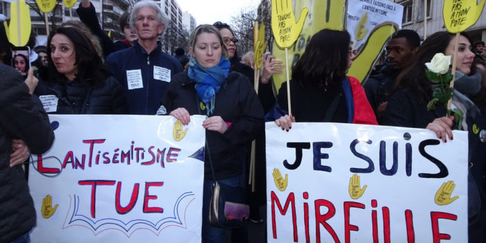 Marche blanche contre l’antisémitisme à Paris