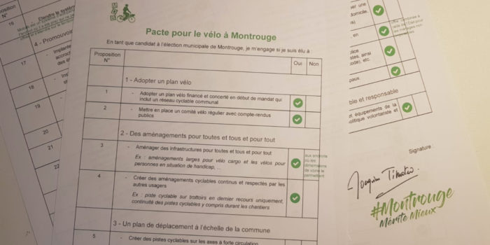 La place du vélo dans la ville – « Pacte pour le vélo »