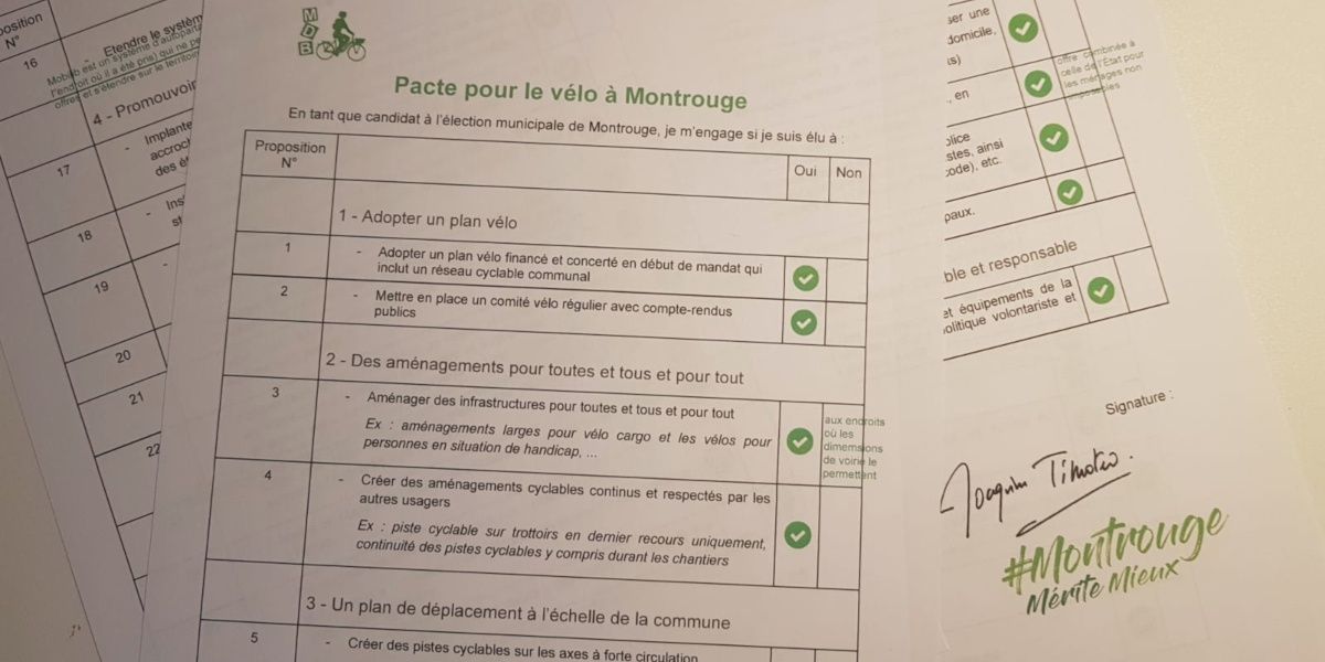 You are currently viewing La place du vélo dans la ville – « Pacte pour le vélo »