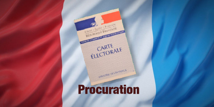 Je ne peux pas aller voter le 20 juin et / ou le 27 juin, je fais une procuration