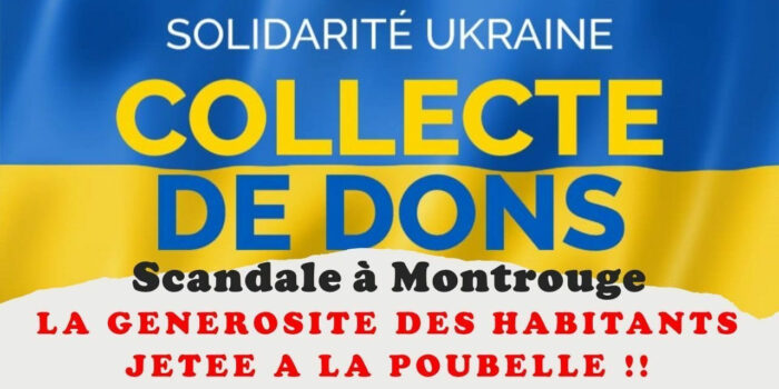 LA GENEROSITE DES HABITANTS JETÉE A LA POUBELLE !!