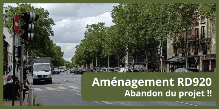 Aménagement RD920 : abandon du projet !!